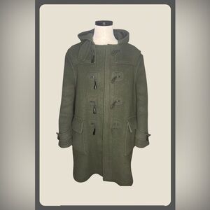 Vintage 1990s Brooks Brothers Hooded Duffle Coat